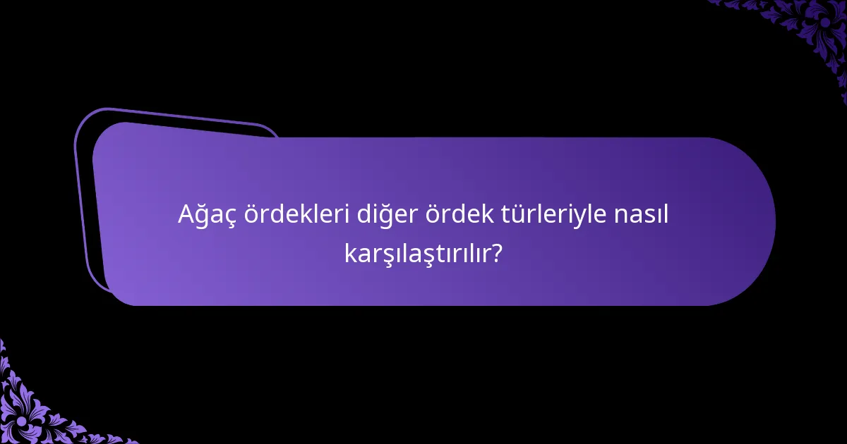 Ağaç ördekleri hangi tür habitatları tercih eder?