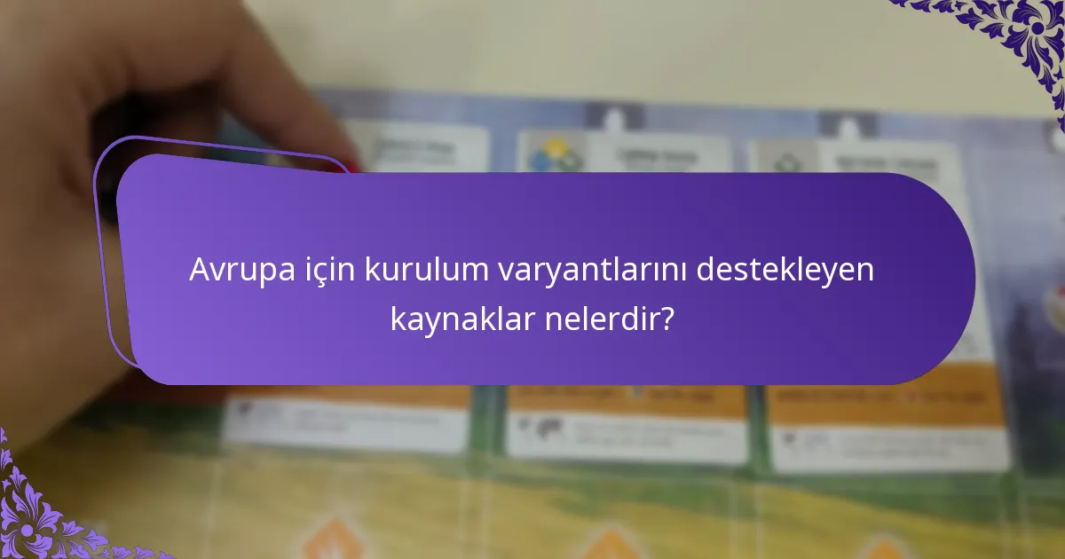 Avrupa oyunlarında stratejiler nasıl farklılık gösterir?