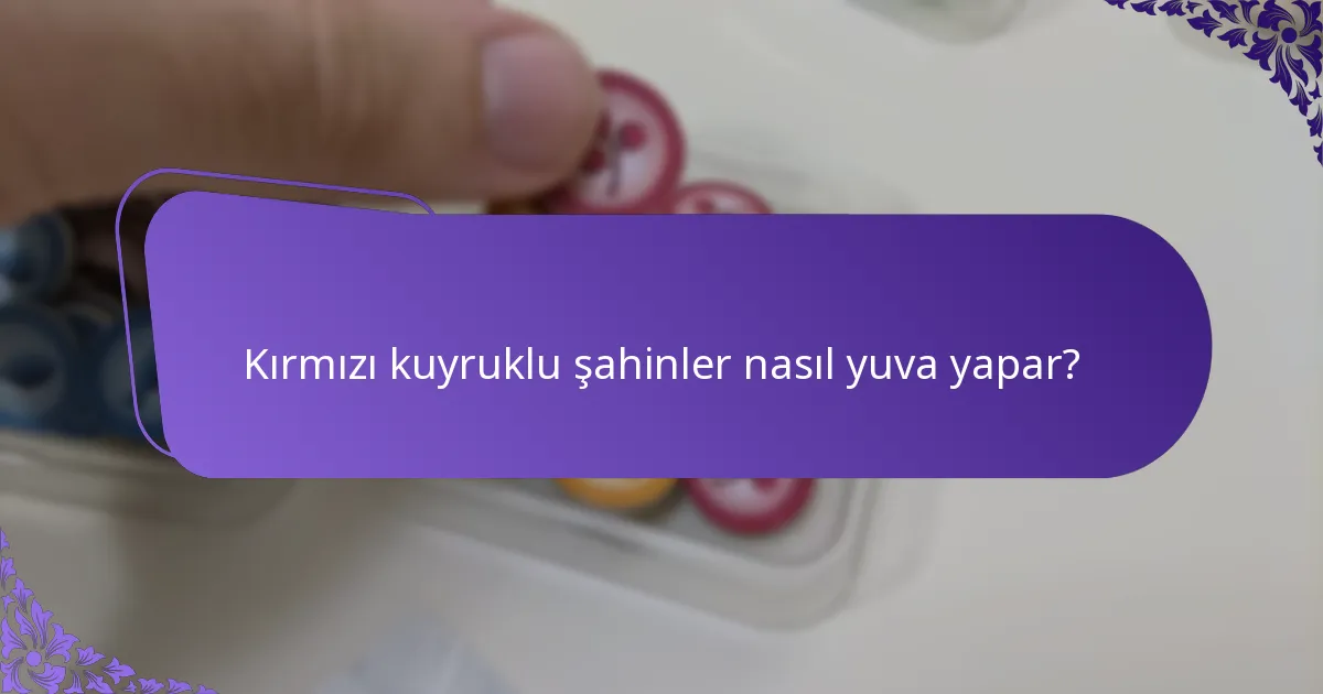 Kırmızı kuyruklu şahinler nasıl yuva yapar?